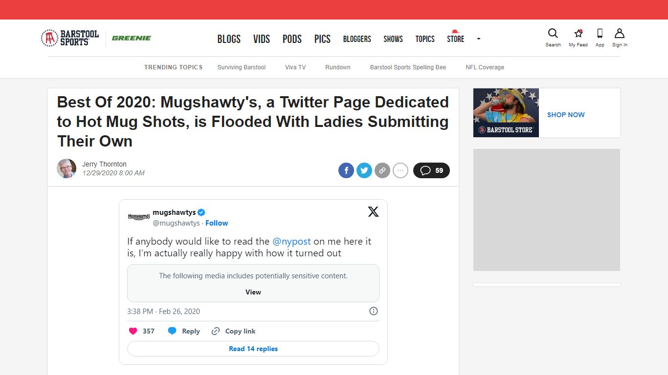Best Of 2020: Mugshawty's, a Twitter Page Dedicated to Hot Mug Shots ...